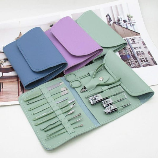 16-in-1 Nail Care Kit – Manicure & Pedicure Set with Case