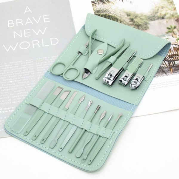 16-in-1 Nail Care Kit – Manicure & Pedicure Set with Case