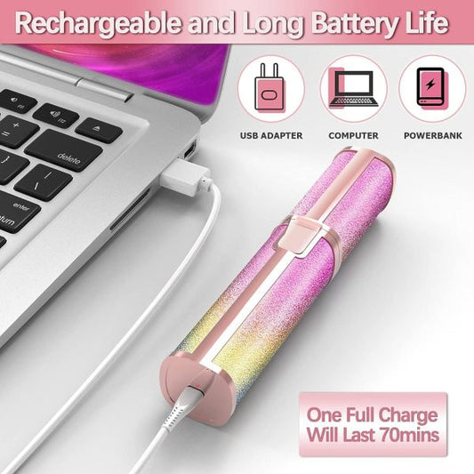 2-in-1 Eyebrow Trimmer & Facial Hair Remover | USB Rechargeable & Painless