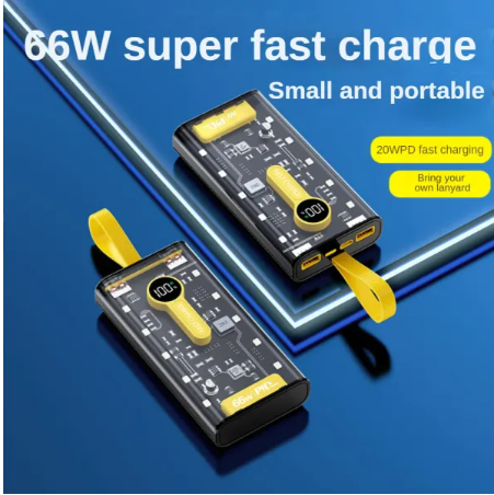 20000mAh 66W Fast Charging Power Bank – Type-C & USB | LED Display