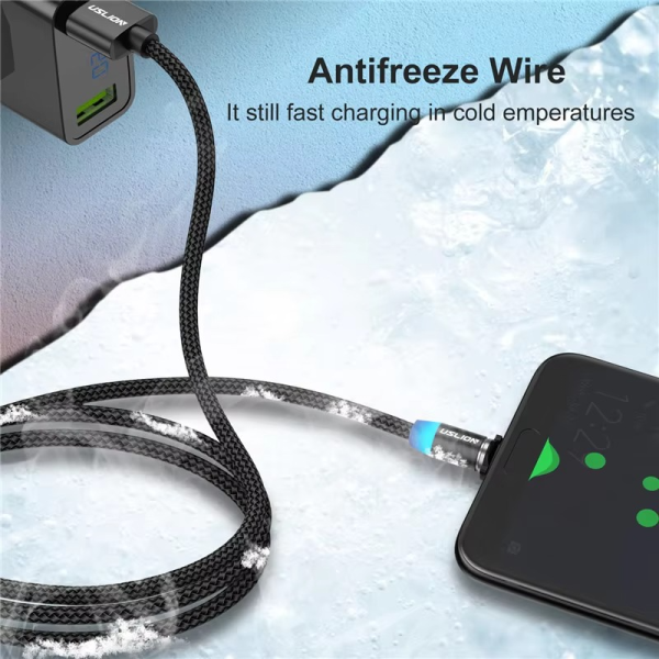 3-in-1 Magnetic Charging Cable | Fast Charge for iPhone, Type-C & Micro USB