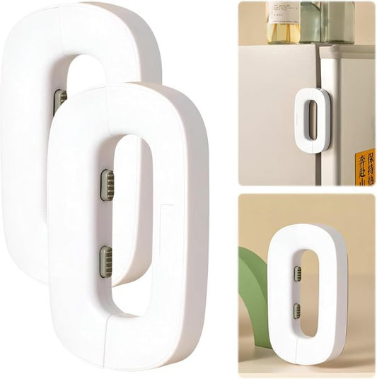 Child Safety Fridge Lock – Double Button, Adhesive, Random Colour